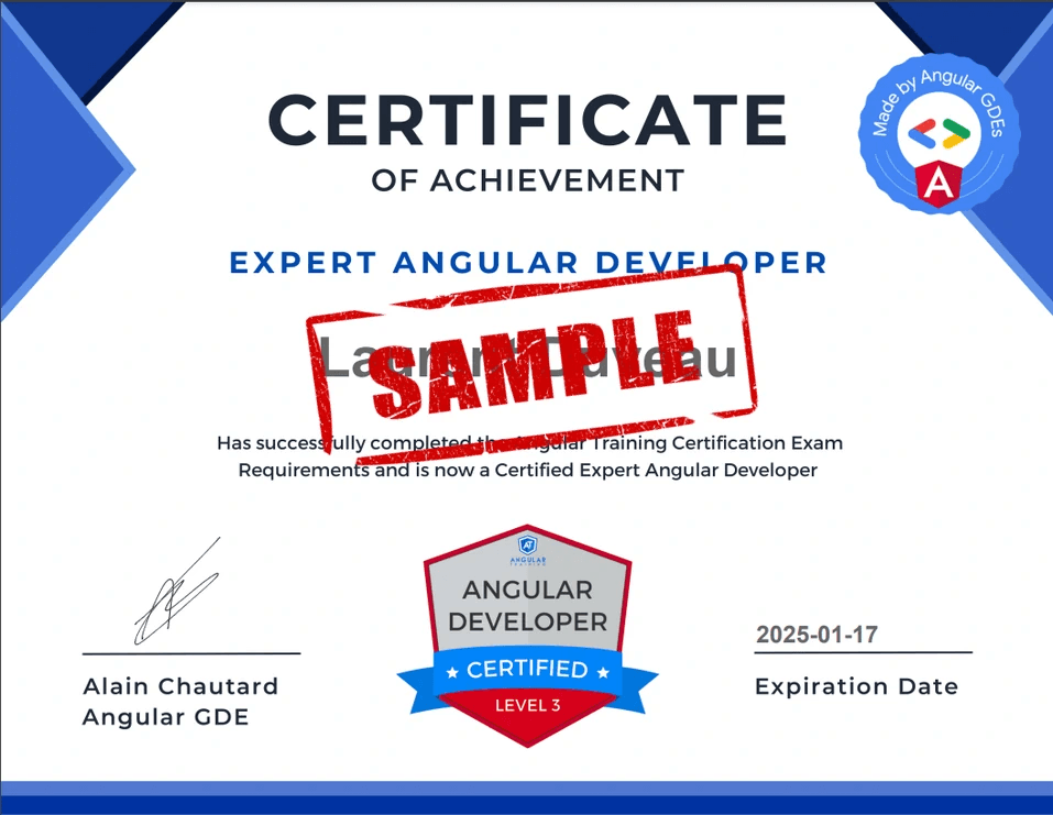 Become a Certified Angular Developer!