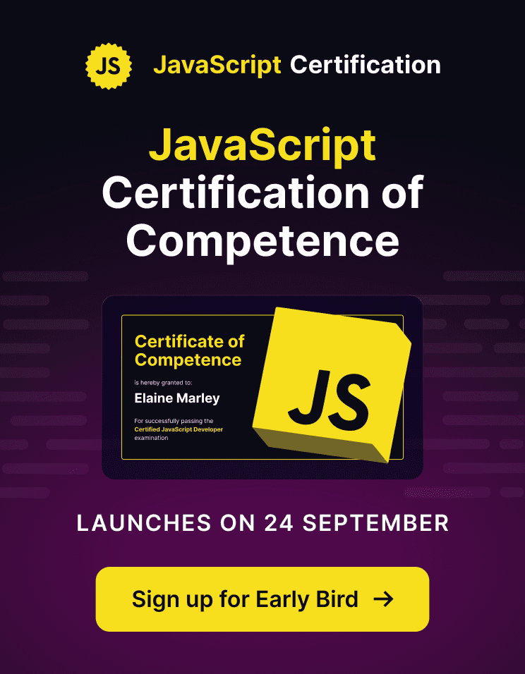New Certification Program for JavaScript Developers