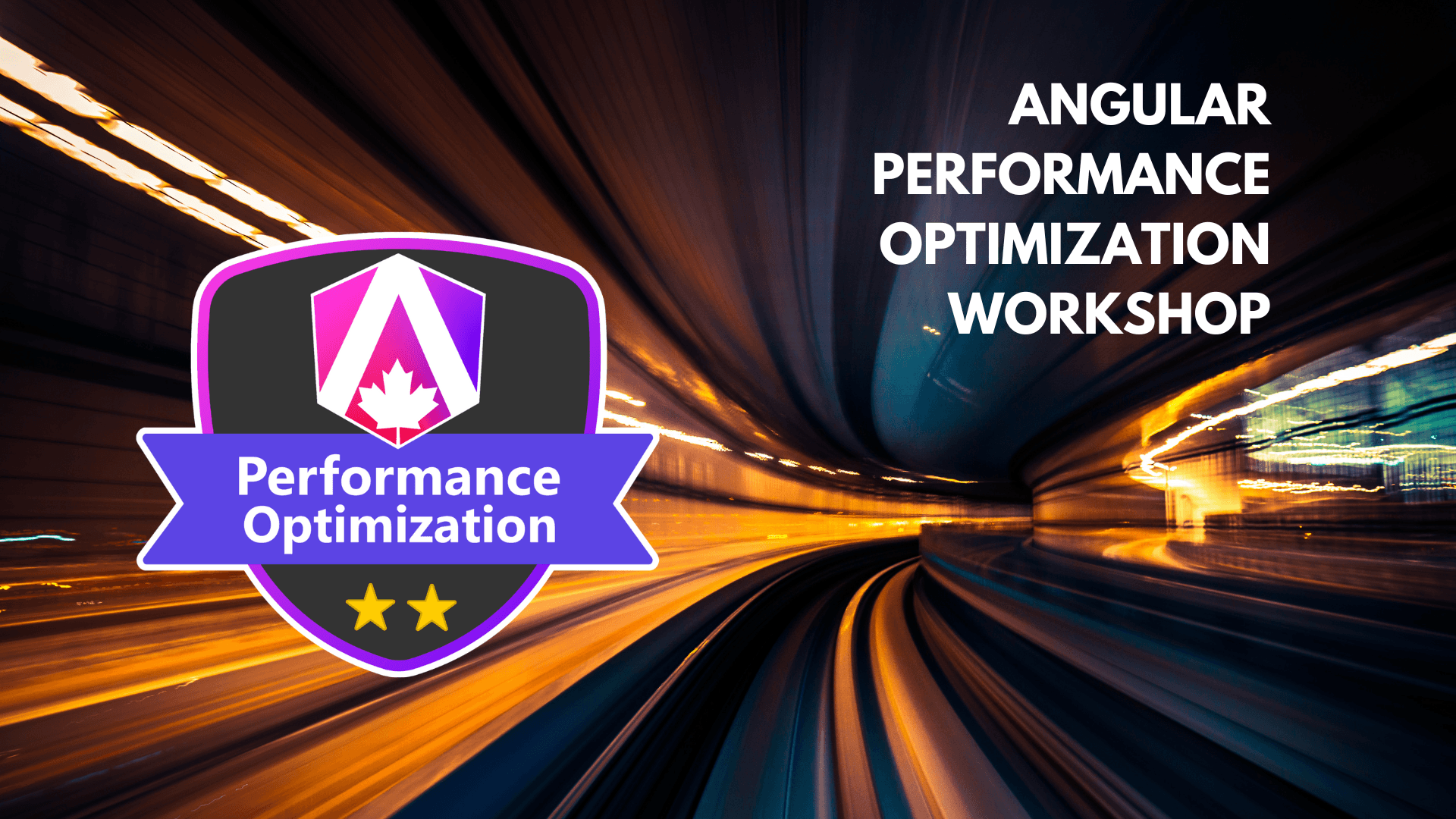 Angular Performance Optimization Workshop in December!