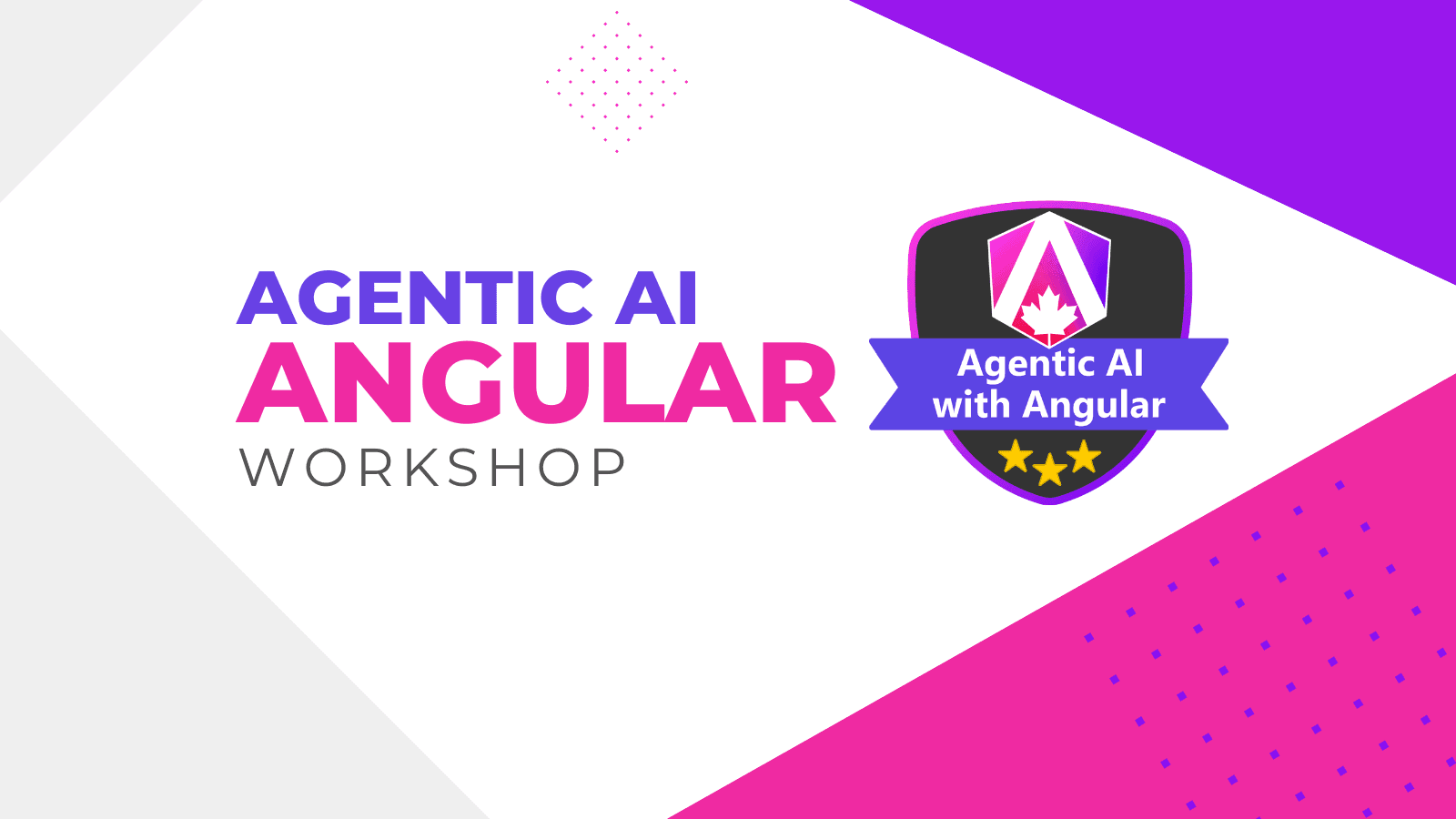 New Workshop: Agentic AI with Angular 🚀