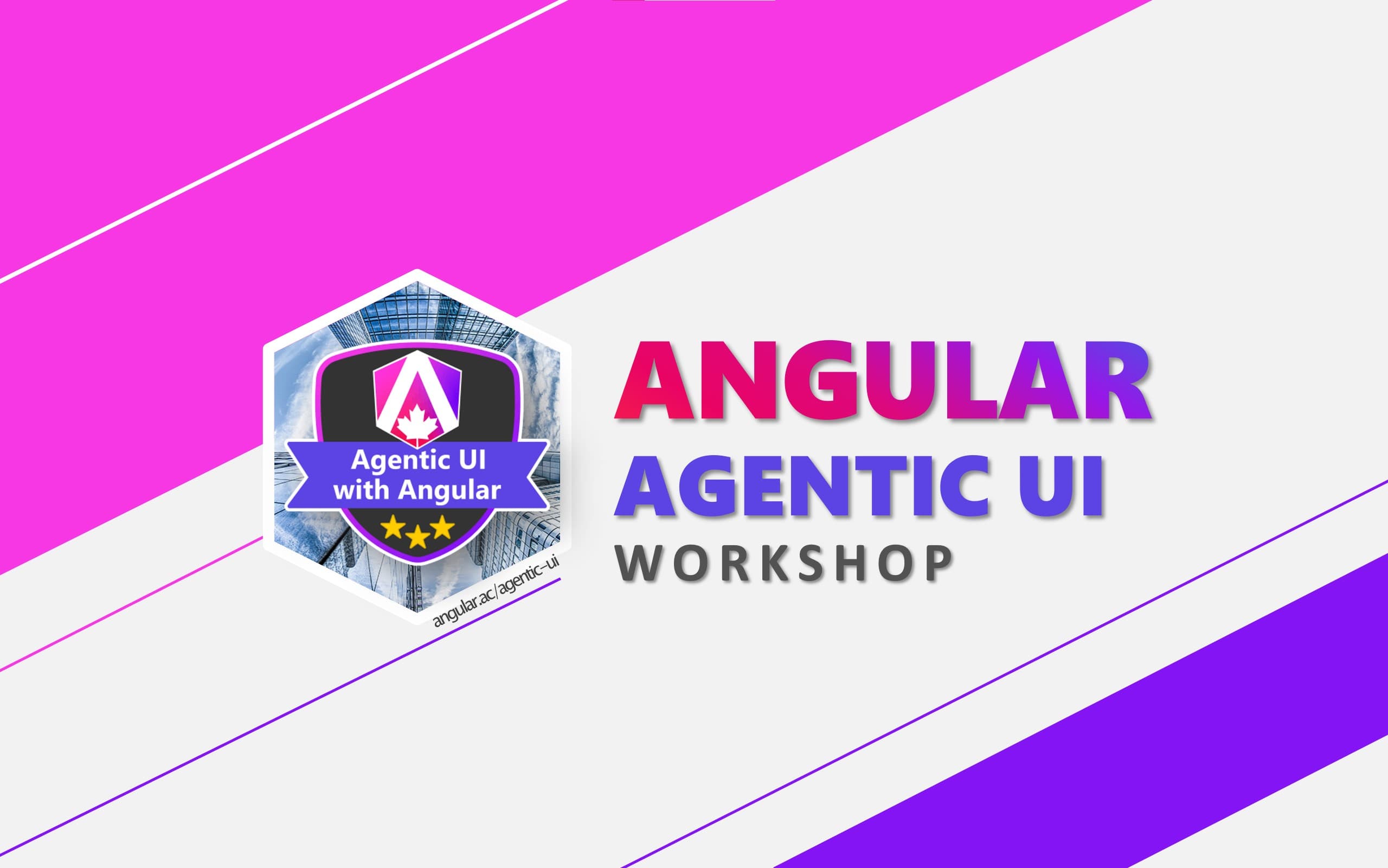 New Workshop: Agentic UI with Angular 🚀